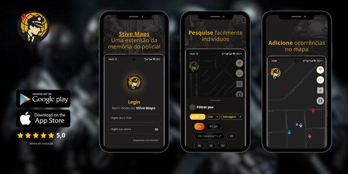 Stive Maps A Revolução Digital para Agentes de Segurança Pública em Todo o Brasil